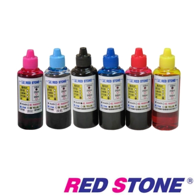 RED STONE for HP連續供墨機專用填充墨水100CC(六色一組)