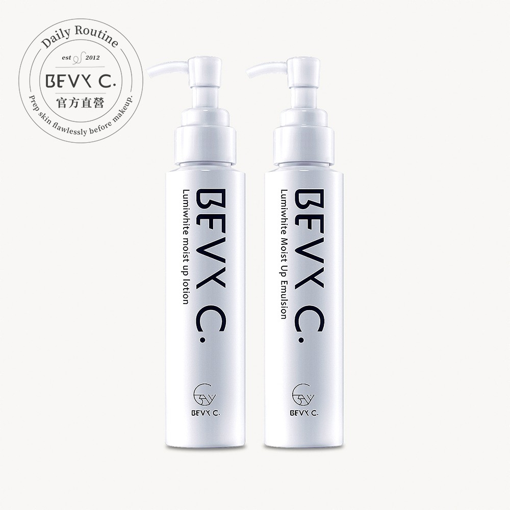 BEVY C. 膨彈發光水乳組(化妝水+修護乳)