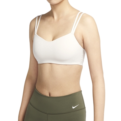 Nike AS W DF ALATE TRACE BRA 女款 米杏色 低強度支撐 運動 內衣 DO6609-104