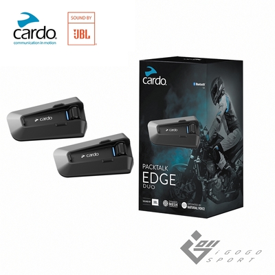 cardo packtalk edge 安全帽通訊藍牙耳機 (雙入組)