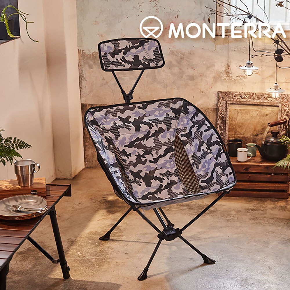 Monterra 輕量蝴蝶型折疊椅 Headrest Grande/頭靠式(露營,戶外,折疊椅,音樂祭)