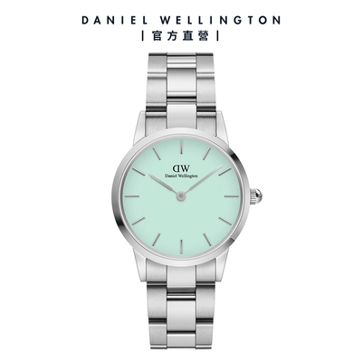 Daniel Wellington DW 手錶 Iconic Link Mint 28mm/32mm薄荷綠精鋼錶-粉綠錶盤