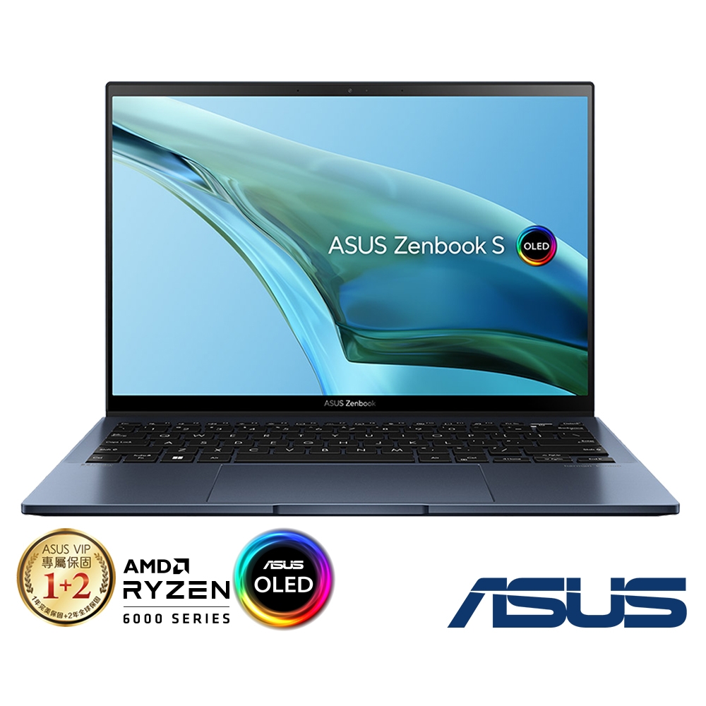 ASUS UM5302TA 13.3吋觸控筆電 (R7-6800U/16G/1TB SSD/Zenbook S 13 OLED/紳士藍)