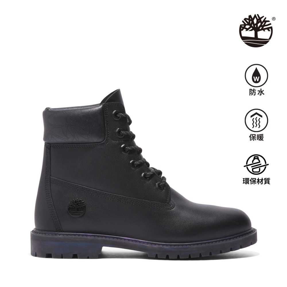 Timberland 女款黑色全粒面皮革 Timberland R Premium 6吋防水靴|A5Q9S015