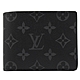 LV M61695 Multiple 黑經典花紋雙折中短夾 product thumbnail 1