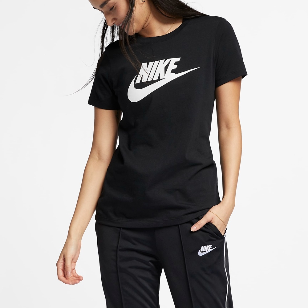 Nike AS W NSW TEE ESSNTL ICON FUTUR 女短袖上衣 黑-BV6170010