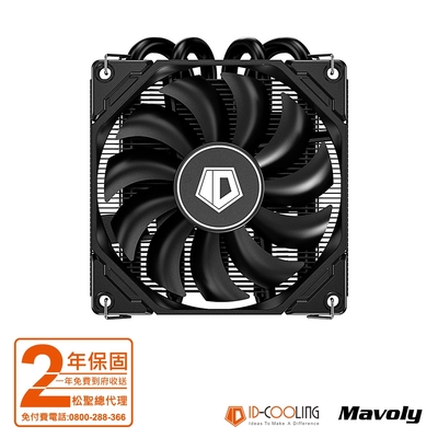 ID-COOLING IS-40X 四導管CPU風扇 薄型PWM溫控下吹式風冷散熱器