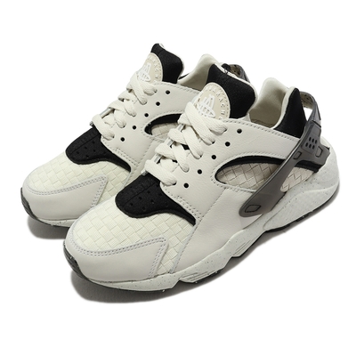 Nike 休閒鞋 Wmns Air Huarache Crater PRM 女鞋 米白 黑 緩震 武士鞋 DR0449-001