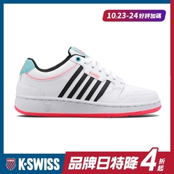 K-SWISS City Court時尚運動鞋-女-白/黑/桃紅