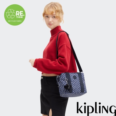 Kipling 立體老花手提肩背兩用包-MINTA