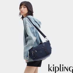 Kipling 碧海深藍手提側背包-ART MINI