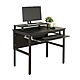 DFhouse 頂楓90公分電腦辦公桌+一鍵盤+桌上架-黑橡木色 90*60*76 product thumbnail 2