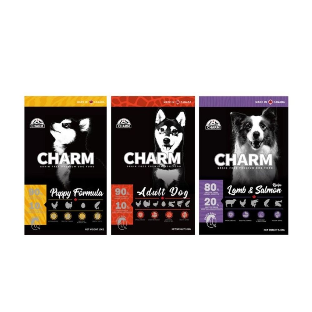 加拿大CHARM野性魅力-幼犬/成犬/羊肉鮭魚配方 10KG(購買第二件贈送寵物零食x1包)