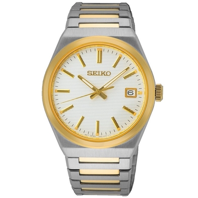 SEIKO 精工 CS系列 時尚簡約石英腕錶-男錶(SUR558P1)39mm