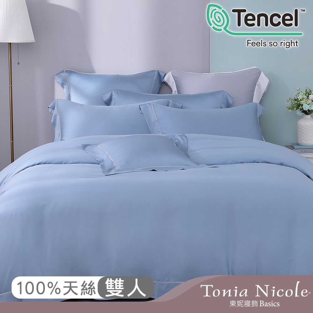 Tonia Nicole 東妮寢飾 300織萊賽爾天絲 雙人/加大鏤空蕾絲床包被套四件組 (多款任選)