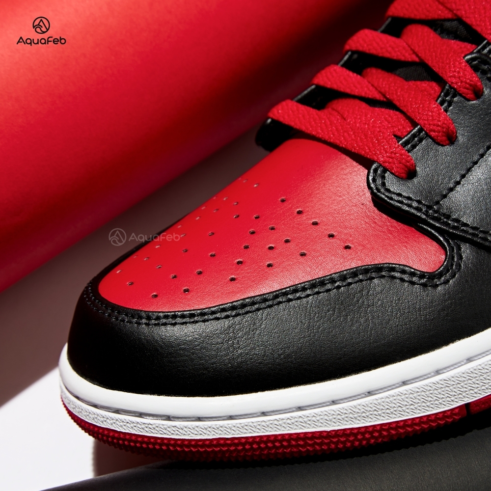 Nike Air Jordan 1 MID Bred 男鞋黑紅色AJ1 經典休閒運動籃球鞋DQ8426