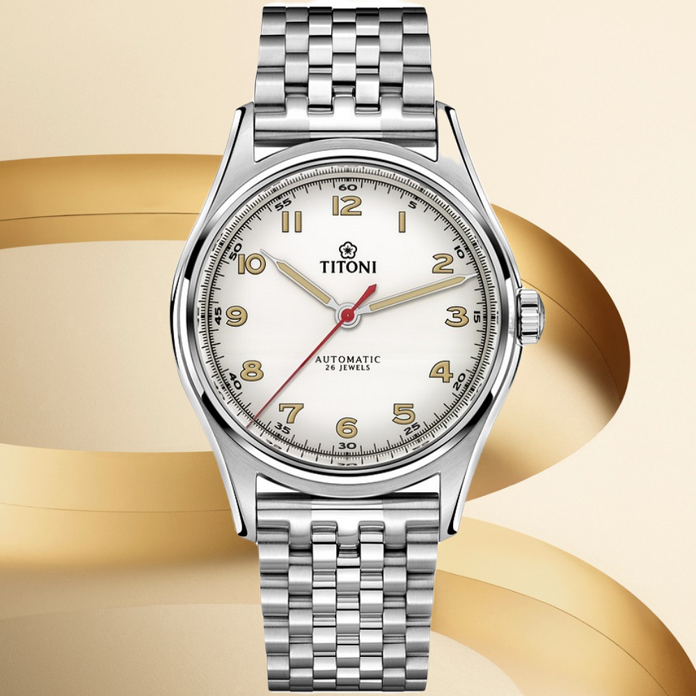 TITONI 梅花錶 傳承系列 復刻經典機械腕錶 83019S-639 /39mm