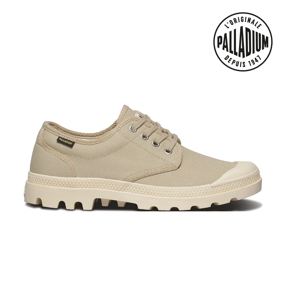 Palladium Pampa OX ORIGINALE帆布鞋-女-卡其