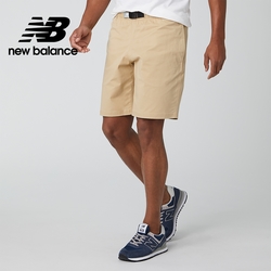 New Balance 男性平織彈性短褲 卡其色