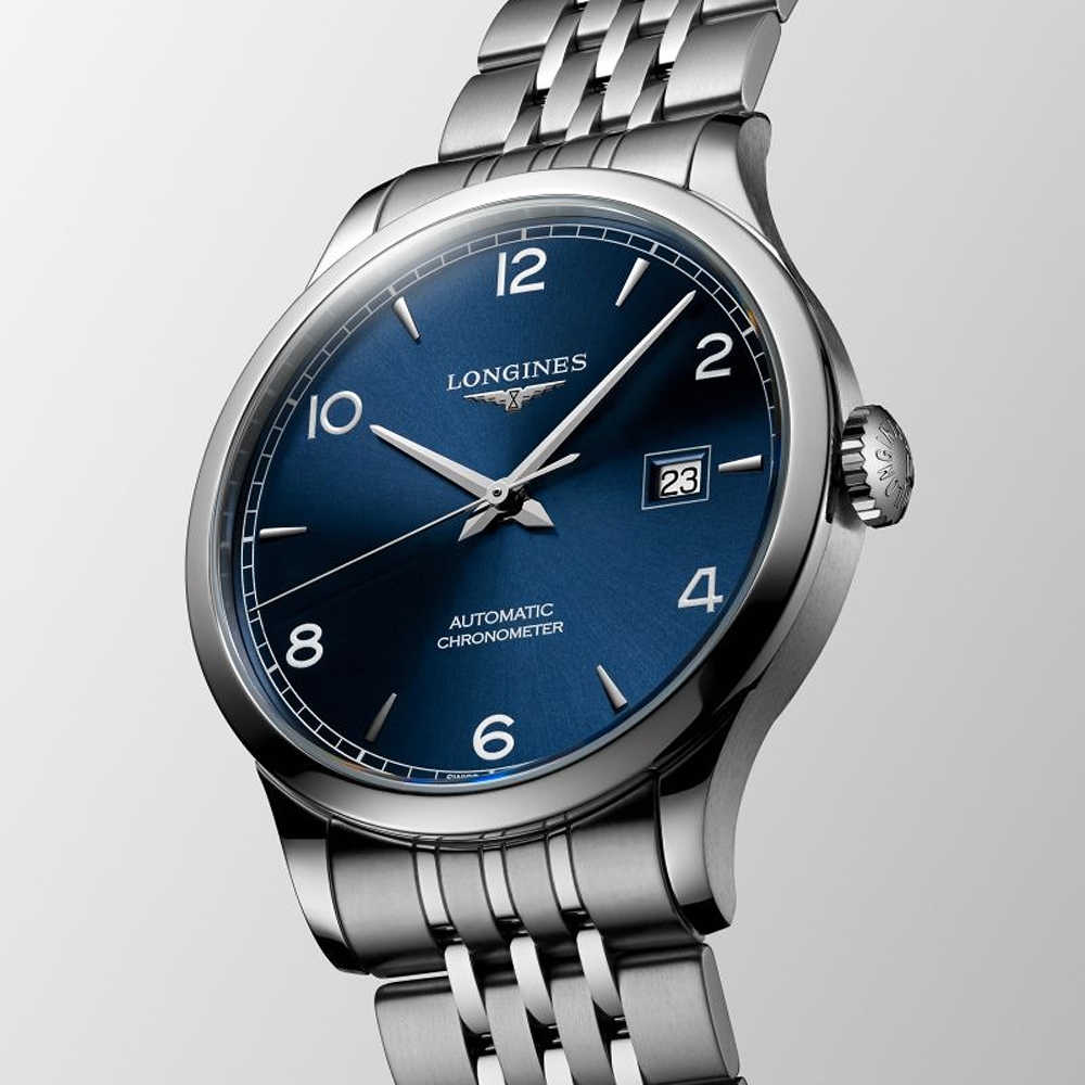 LONGINES 浪琴 官方授權 Record 開創者天文台認證矽游絲機械錶 年終送禮-40mm L2.821.4.96.6