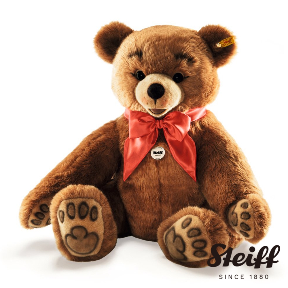 STEIFF德國金耳釦泰迪熊 Bobby Teddy Bear 經典泰迪熊黃標