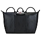 LONGCHAMP X心有所屬EU聯名LE PLIAGE CUIR系列小羊皮後背水餃包(黑) product thumbnail 1