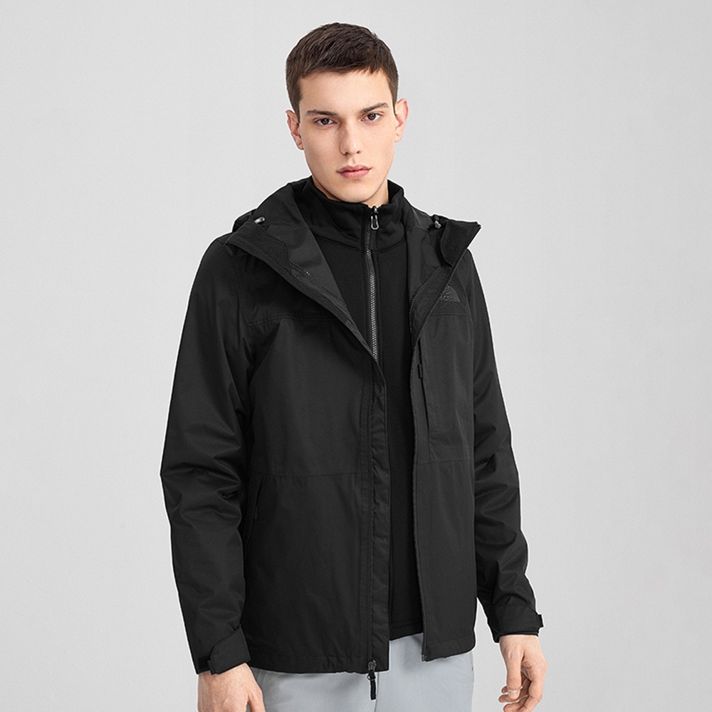 The North Face 男三合一防水透氣保暖外套黑NF0A4NCLJK3 | 防水外套