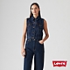 Levis 女款 經典無袖牛仔背心 product thumbnail 1