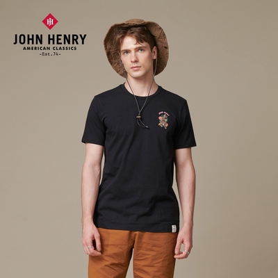 JOHN HENRY 美國棉老虎刺繡短袖T恤
