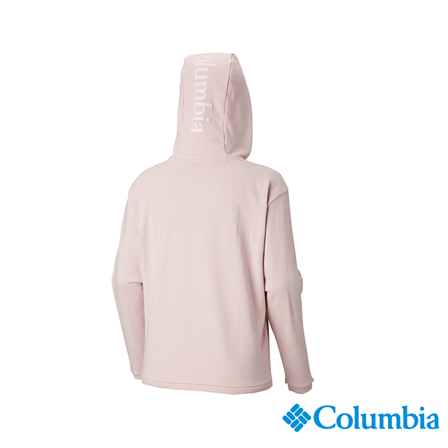 Columbia 哥倫比亞 女款-UPF50棉質連帽上衣-粉紅 UAR25610PK