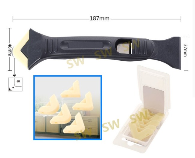 PW112 臺灣製 矽利康刮刀工具 邊刀/錐型刀/填縫刀