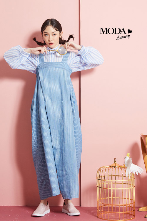 休閒鞋 MODA Luxury 蝴蝶沖孔造型全真皮厚底休閒鞋－粉