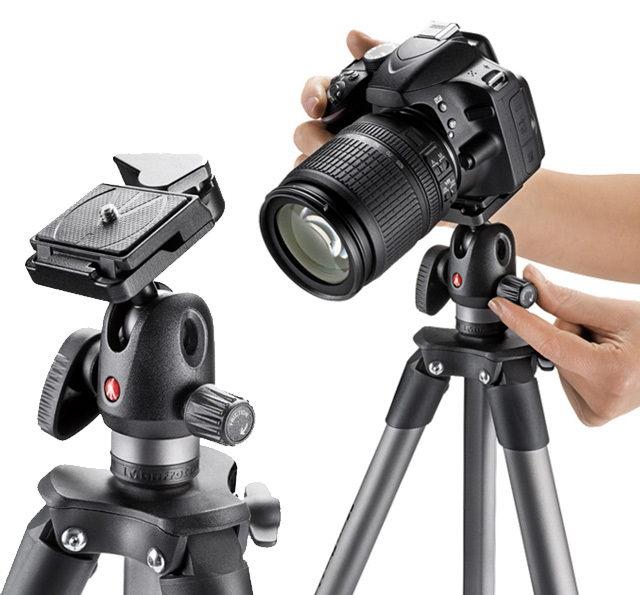 Manfrotto MKCOMPACTADVBH 輕巧進階級腳架球型雲台套組