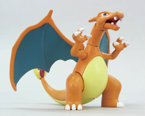 BANDAI Pokemon組裝模型 神奇寶貝超級願望 進化噴火龍 No.29