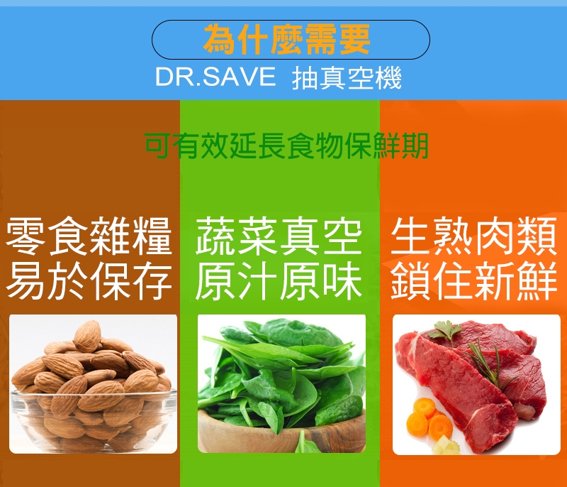 [摩肯]DR. SAVE 真空機食品保鮮收納組(含10保鮮袋2收納袋)