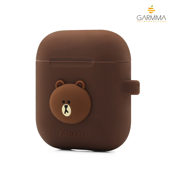 GARMMA LINE FRIENDS AirPods 藍芽耳機盒保護套 熊大