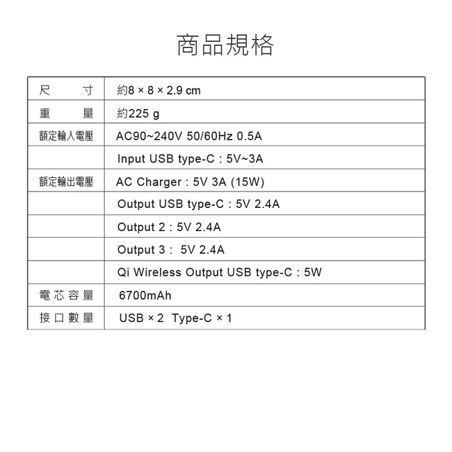 A9 國際旅行豪華全配PLUS組 三合一無線充電行動電源