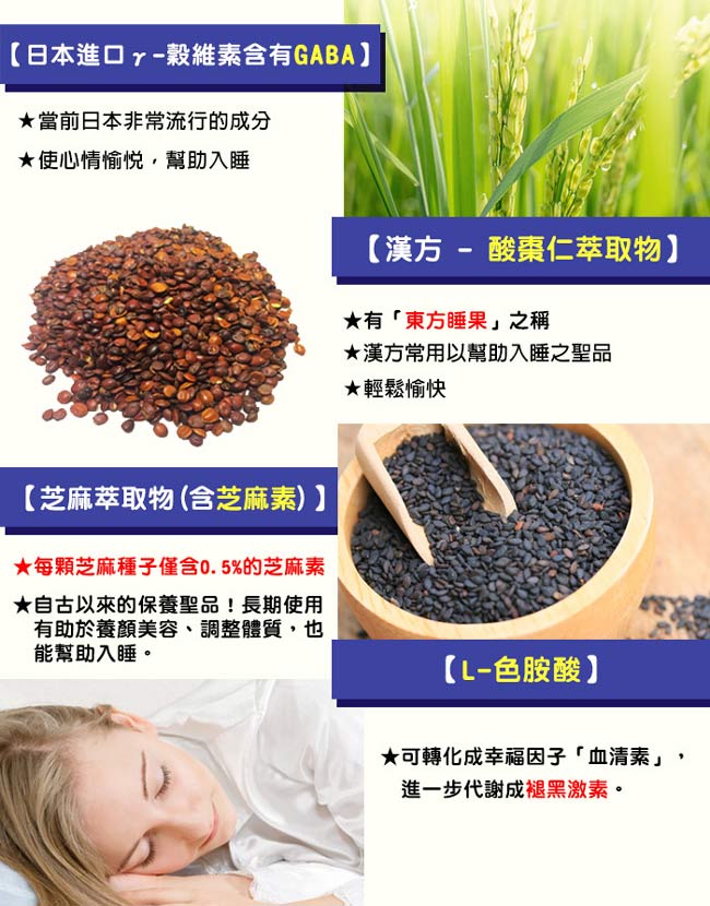 康澤 舒沛夜寧膠囊(30粒/盒)x4盒 GABA、酸棗仁、芝麻素-加贈B群