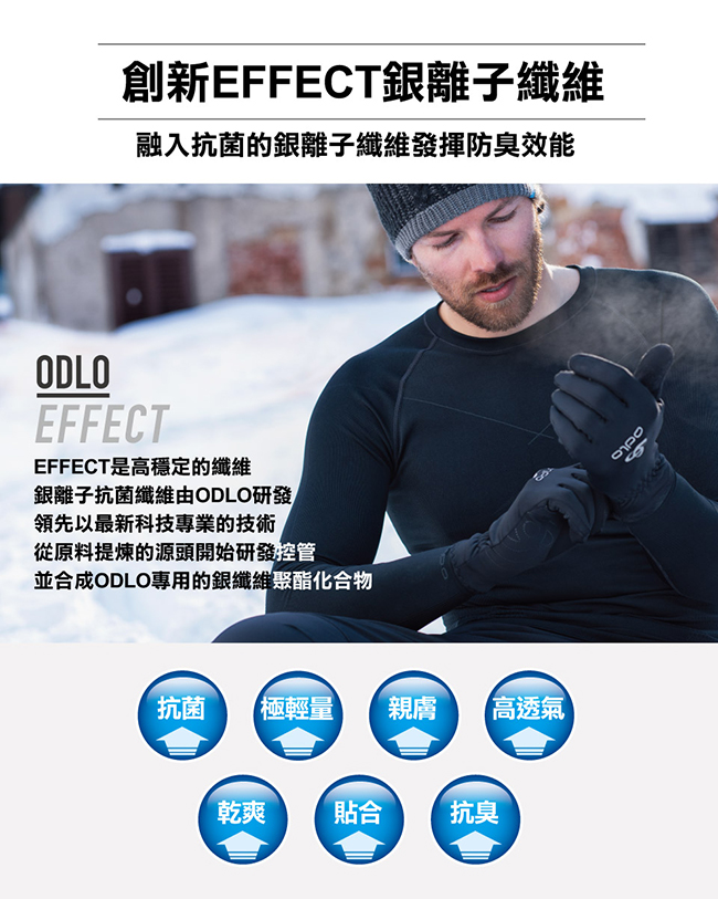 Odlo 男 F-DRY快乾短袖抗臭 吸濕排汗 圓領上衣 黑