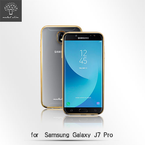 Metal-Slim Samsung GALAXY J7 Pro 電鍍邊框TPU軟殼