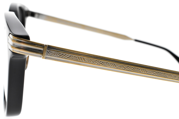 OLIVER PEOPLES 眼鏡 懷舊經典/黑-銅 #CHESSMAN 1005