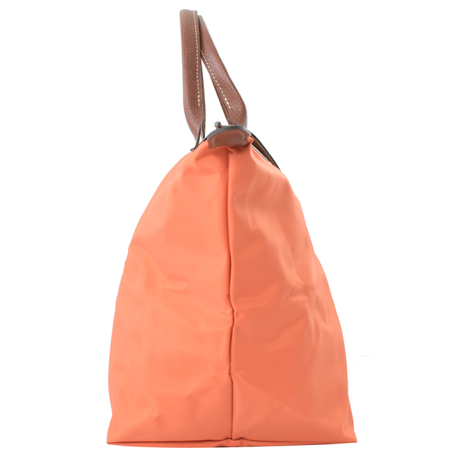 LONGCHAMP Le Pliage Nylon尼龍短把手提包(橘/M)