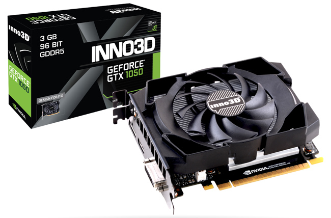 映眾顯示卡Inno3D GeForce GTX1050 3GB GDDR5 Compat