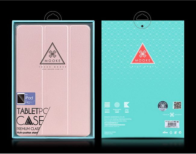 Mooke iPad 2017/2018 Nappa手工保護套-玫瑰金