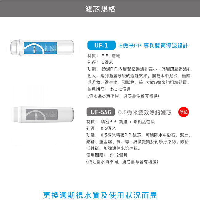 賀眾牌微電腦除鉛節能型冰溫熱飲水機UN-1322AG-1-L