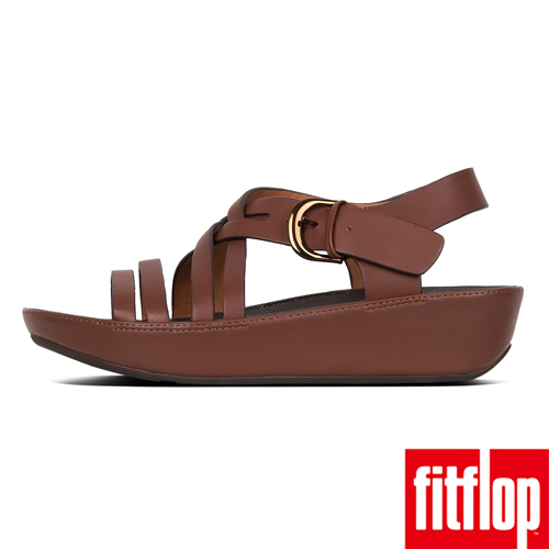 FitFlop NAIA交叉後帶涼鞋琥珀色