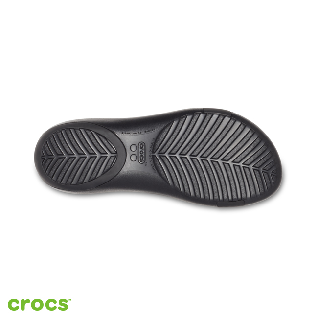 Crocs 卡駱馳 (女鞋) 瑟琳娜女士素面涼鞋 205469-060