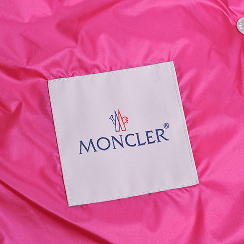 MONCLER LIANE品牌經典羽絨車縫Longue Saison背心(桃紅色系)