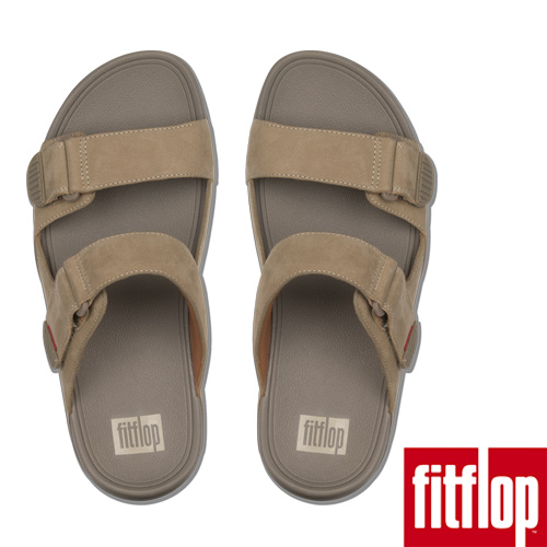 FitFlop GOGH MOC NUBUCK SLIDES-羽毛灰