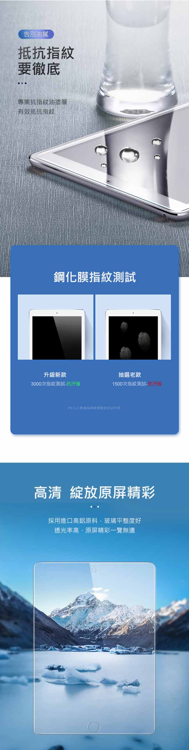 綠聯 iPad 12.9(第三代) 2018 9H鋼化玻璃保護貼 送貼膜神器